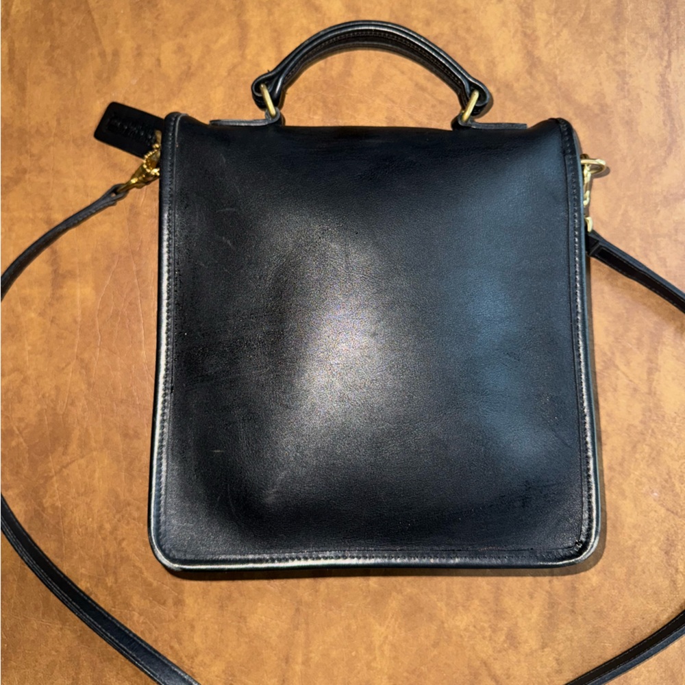 Coach Black Leather Crossbody Bag - Picture 2 of 4